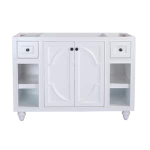 Odyssey 47 in. W x 21.6 in. D x 33.3 in. H Bath Vanity Cabinet without Top in White
