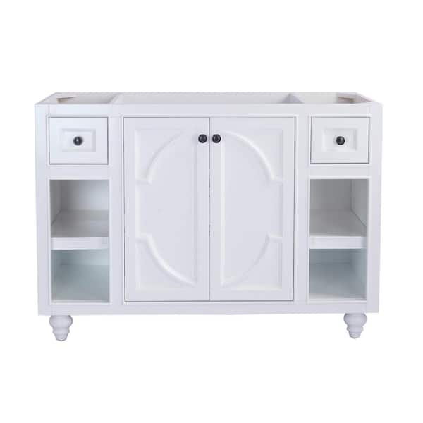 Laviva Odyssey 47 in. W x 21.6 in. D x 33.3 in. H Bath Vanity Cabinet without Top in White