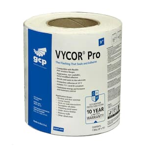 Vycor Pro 9 in. x 75 ft. Roll Fully-Adhered Butyl Flashing Tape (56 sq. ft.)