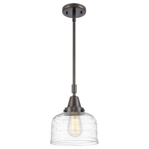 Bell 100-Watt 1-Light Oil Rubbed Bronze Standard Mini Pendant Light with Clear Glass Shade, No Bulbs Included