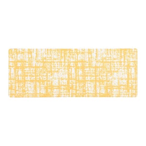 Contemporary Abstract Yellow 18 in. x 47 in. Anti-Fatigue Standing Mat