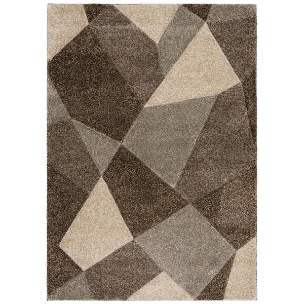Addison Rugs Carmona Abstract Brown 5 ft. 1 in. x 7 ft. 5 in. Area Rug