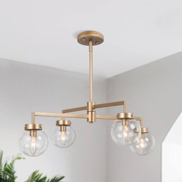 【新品・未開封】SOL 1ST2ND LIVECONCERT HOT＆SOLAR Uolfin Modern Gold Sputnik Bedroom Chandelier, 27.5 in. 4