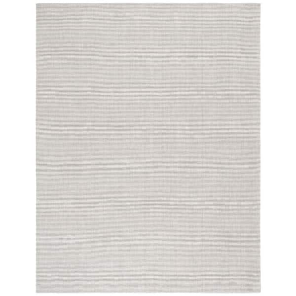 Himalaya 8 ft. x 10 ft. Light Gray Crosshatch High-Low Area Rug