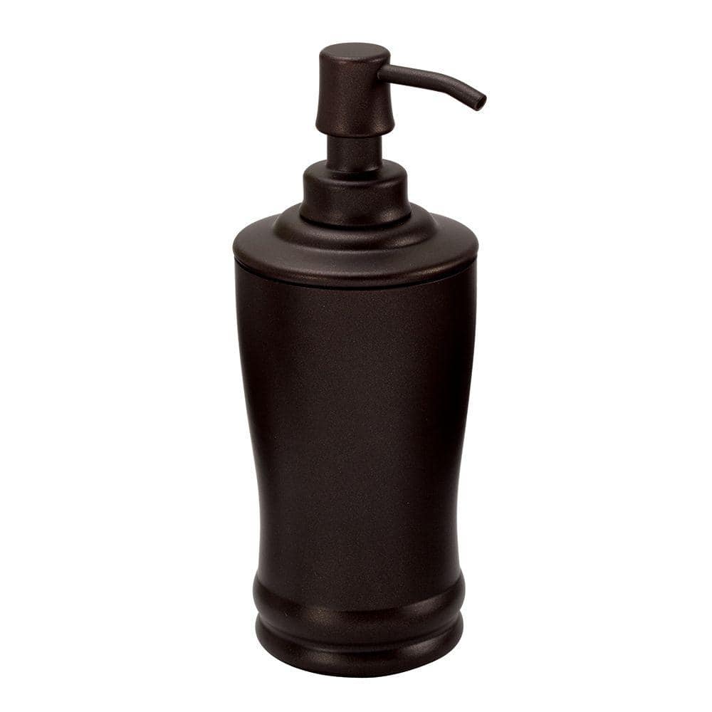 Bronze 8-Inch Tall Metal Liquid Soap Dispenser Pump