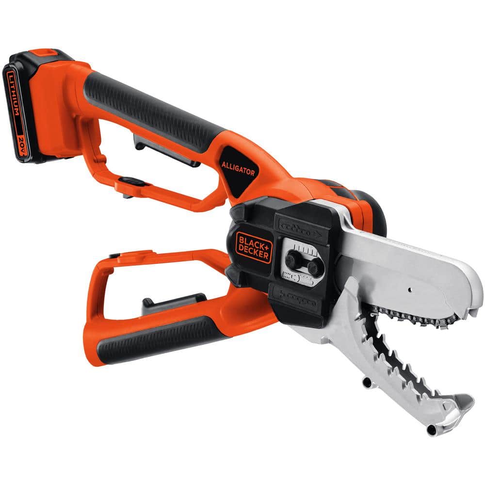 BLACK+DECKER 20V MAX 6in. Cordless Battery Powered Mini Chainsaw Alligator Lopper with 1. 5Ah Battery and Charger