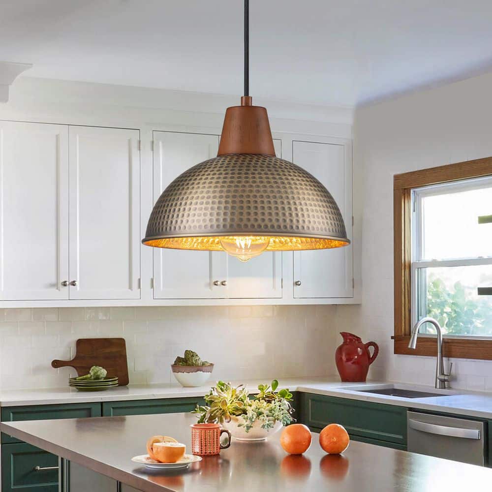 LLHZSY 1-Light Vintage Antique Brass Hanging Pendant Light LLHZSY 1-Light Vintage Antique Brass Hanging Pendant Light