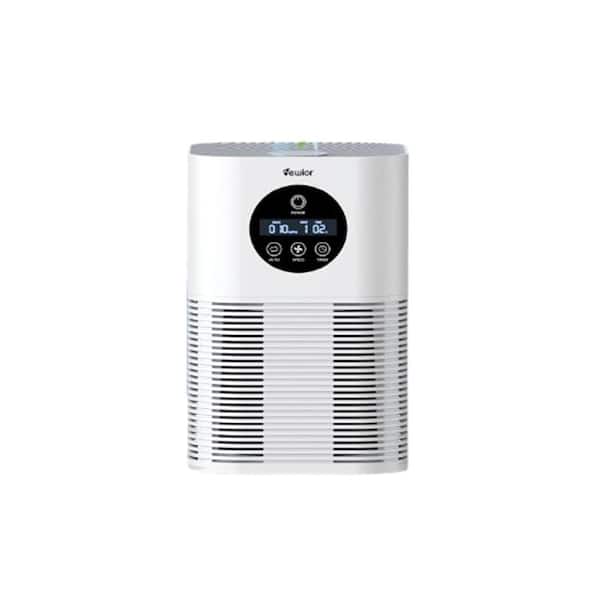 600 Sq. Ft. HEPA Personal Air Purifier in White with Aromatherapy Diffuser 3 Fan Speeds 6 Timer Settings and LED Display