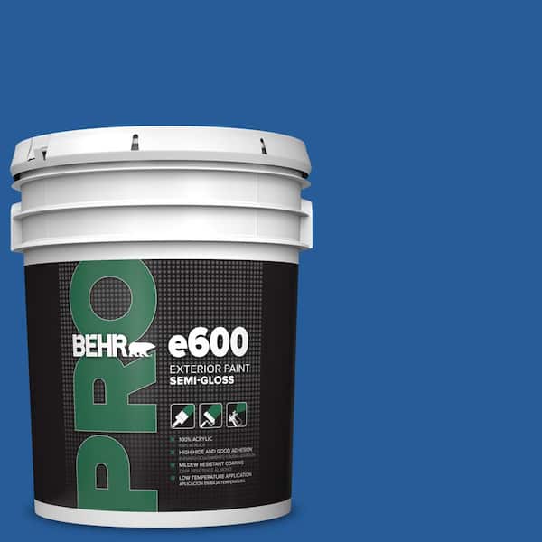 5 gal. #P510-7 Beacon Blue Semi-Gloss Acrylic Exterior Paint