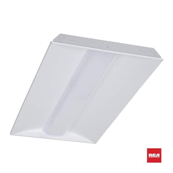 RCA 2 ft. x 4 ft. 31-Watt Equivalent Integrated LED White Lay-In Troffer, 3500K
