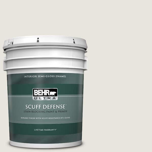 BEHR ULTRA 5 gal. #790C-1 Irish Mist Extra Durable Semi-Gloss Enamel Interior Paint & Primer