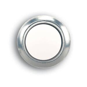Wired LED Lighted Door Bell Push Button Insert, Nickel