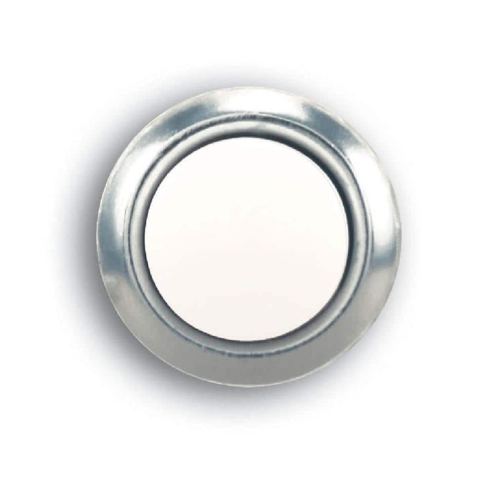 Carlon Wireless Doorbell Push Button in Faux / Nickel Finish