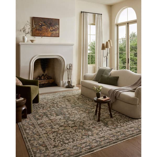Loloi Clarisse Olive/Multi 6 ft. 3 in. x 9 ft. 6 in. Traditional