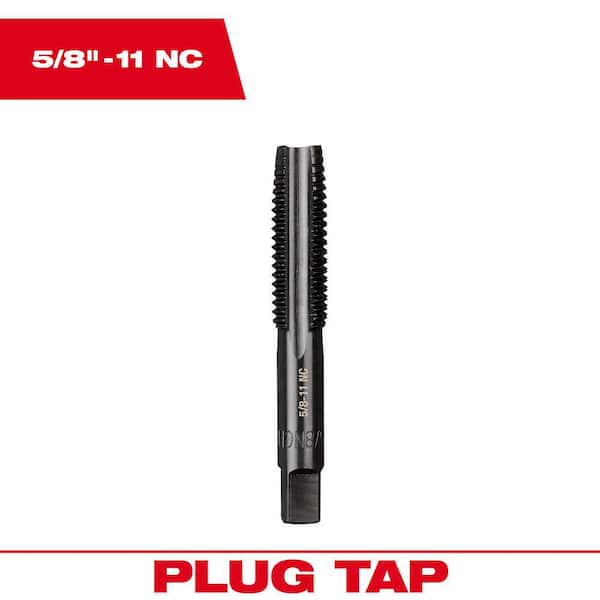 5/8 in. -11 NC Straight Flute Plug Tap