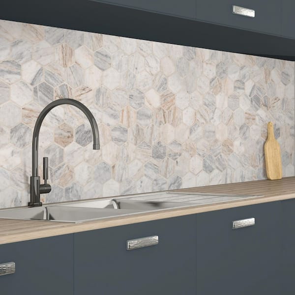 Have a question about MSI Capri Blue 2 in. Hexagon 12 in. x 12 in