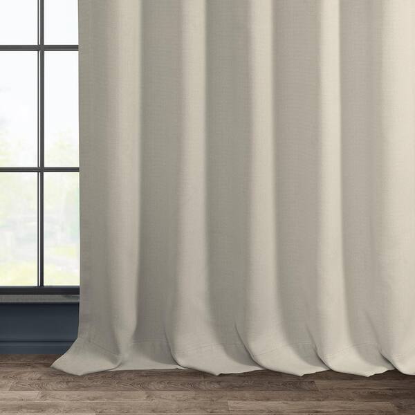 Exclusive Fabrics & Furnishings Birch Ivory Faux Linen Extra Wide