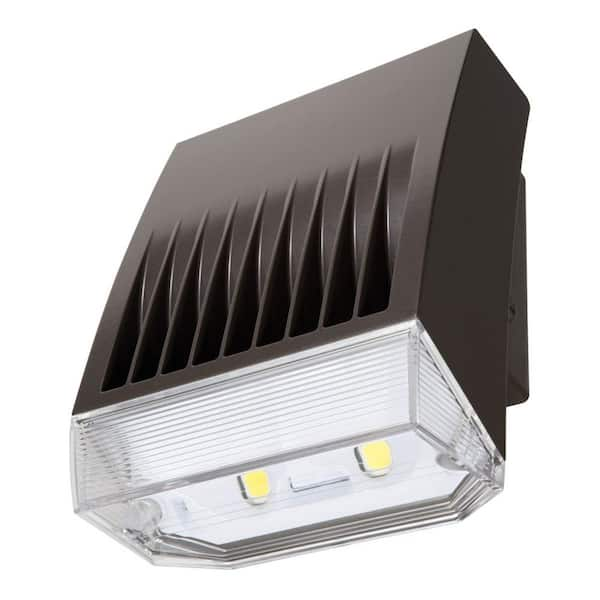 Lumark XTOR 120-Watt Equivalent Integrated LED Bronze Weather Resistant Wall Pack Light, 4000K