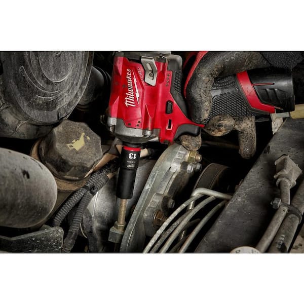 SHOCKWAVE Impact Duty 1/2" Drive Metric Deep Well PACKOUT Socket Set (16-Piece)