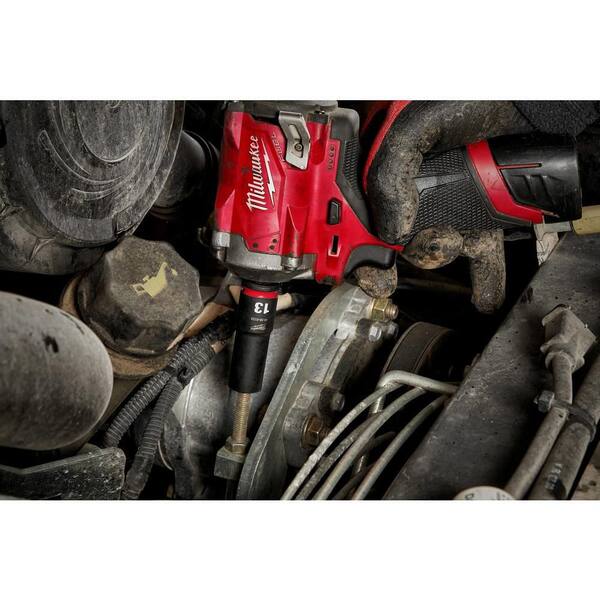Milwaukee - SHOCKWAVE 1/2 in. Drive Metric 6 Point Impact Socket Set (14-Piece)