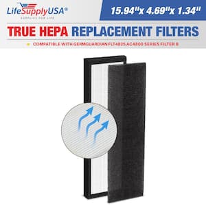 True HEPA Filter Replacement Compatible with Germ Guardian FLT4825 AC4800 Series Filter B Air Purifier