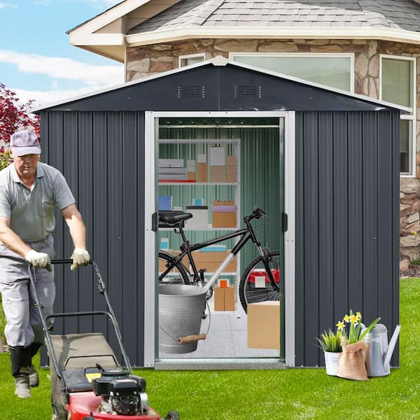 在庫処分セール ft. 4 x W ft. 8 Storhaus D with Shed Storage Metal Outdoor Windowsデスクトップ