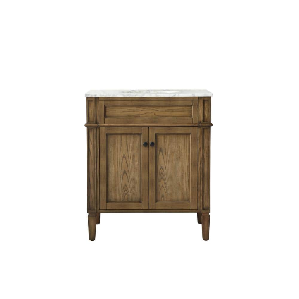 Timeless Home 30 in. W x 21.5 in. D x 35 in. H Single Bathroom Vanity in Dr