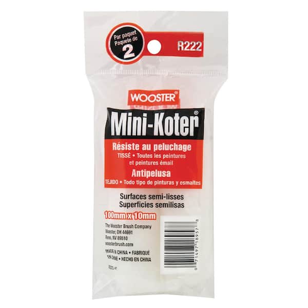 4 in. x 3/8 in. Mini-Koter High Density Woven Rollers (2-Pack)