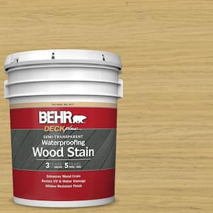 5 gal. #ST-139 Colonial Yellow Semi-Transparent Waterproofing Exterior Wood Stain