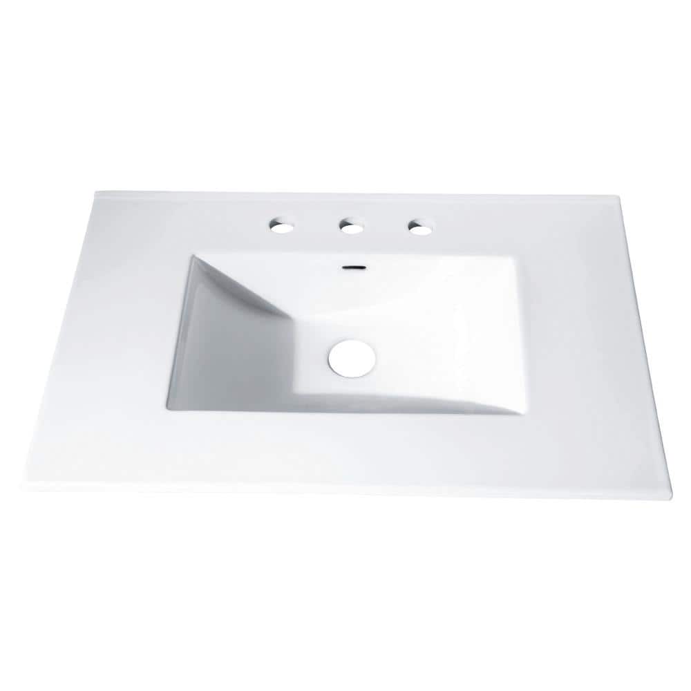 Avanity 31 in. x 22 in. Vitreous China Vanity Top with Rectangular Bowl in White -  CUT31WT
