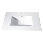 Avanity 25 in. Vitreous China Vanity Top with Rectangular Bowl in White ...