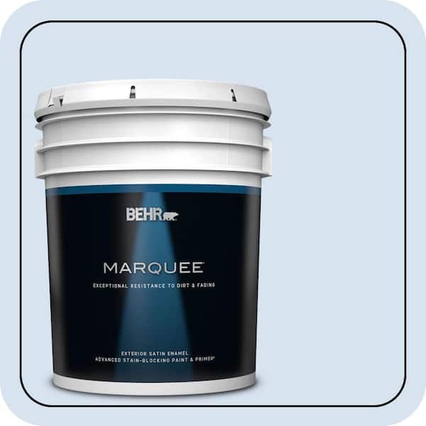 BEHR MARQUEE 5 gal. #PPL-23 Blooming Aster Satin Enamel Exterior Paint & Primer
