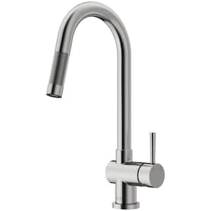 Gramercy Single Handle Pull-Down Spout Kitchen Faucet in Stainless Steel