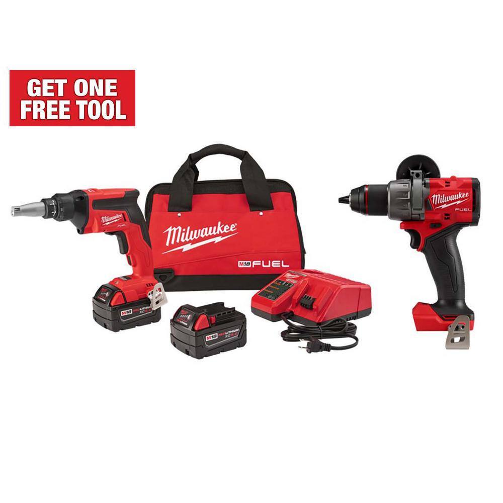 Milwaukee M18 FUEL 18Volt LithiumIon Brushless Cordless Drywall Screw