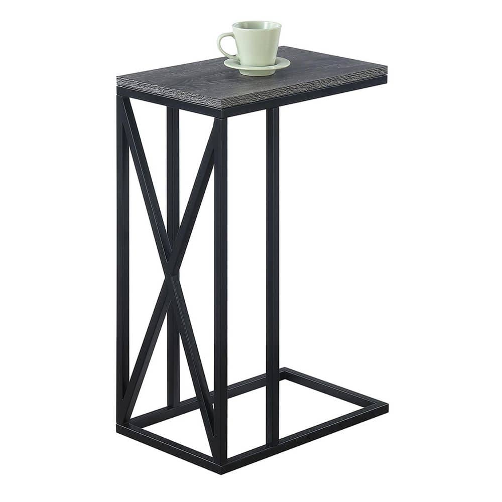 Tucson Weathered Gray and Black Metal Frame C End Table