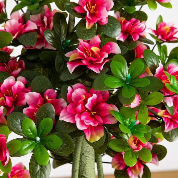 Nearly Natural 4ft. UV Resistant Artificial Azalea Tree (Indoor