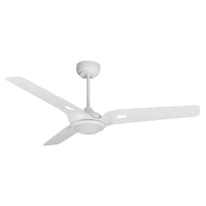 Innovator 56 in. Indoor/Outdoor White Smart Ceiling Fan, Dimmable LED Light and Remote, Works w/ Alexa/Google Home/Siri