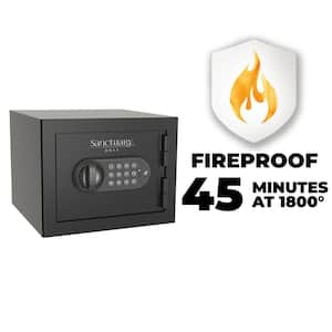 Onyx 0.5 cu. ft. Fireproof Home and Office Safe with Electronic Lock, Matte Black