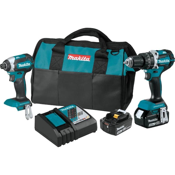 Makita 18V 5.0 Ah LXT Lithium-Ion Brushless Cordless Combo Kit (Hammer  Drill/Impact Driver/Circ Saw/Recip Saw/Light) XT507PT - The Home Depot