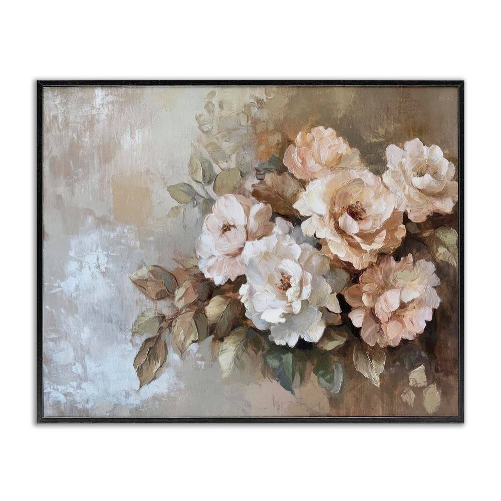 Pastel Budding Blooms by Petal Prints Design Black Framed Nature Giclee Art Print 11 in. x 14 in. price history on PriceWatchPro