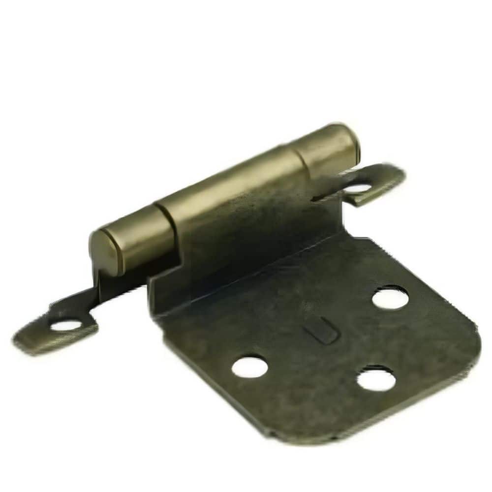 1-1/2 in. Surface Mount Self-Closing Exposed No Radius Cabinet Hinge in Antique Brass - (Set of 24) price history on PriceWatchPro
