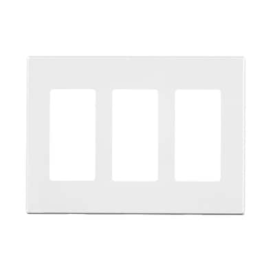 White 3-Gang Duplex Outlet Wall Plate (1-Pack)
