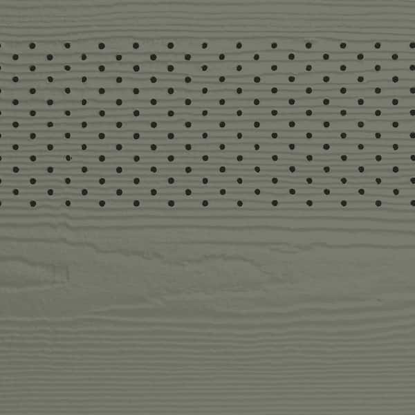 James Hardie Magnolia Home Hardie Soffit HZ10 16 in. x 144 in. Slate Steps Fiber Cement Vented Cedarmill Soffit