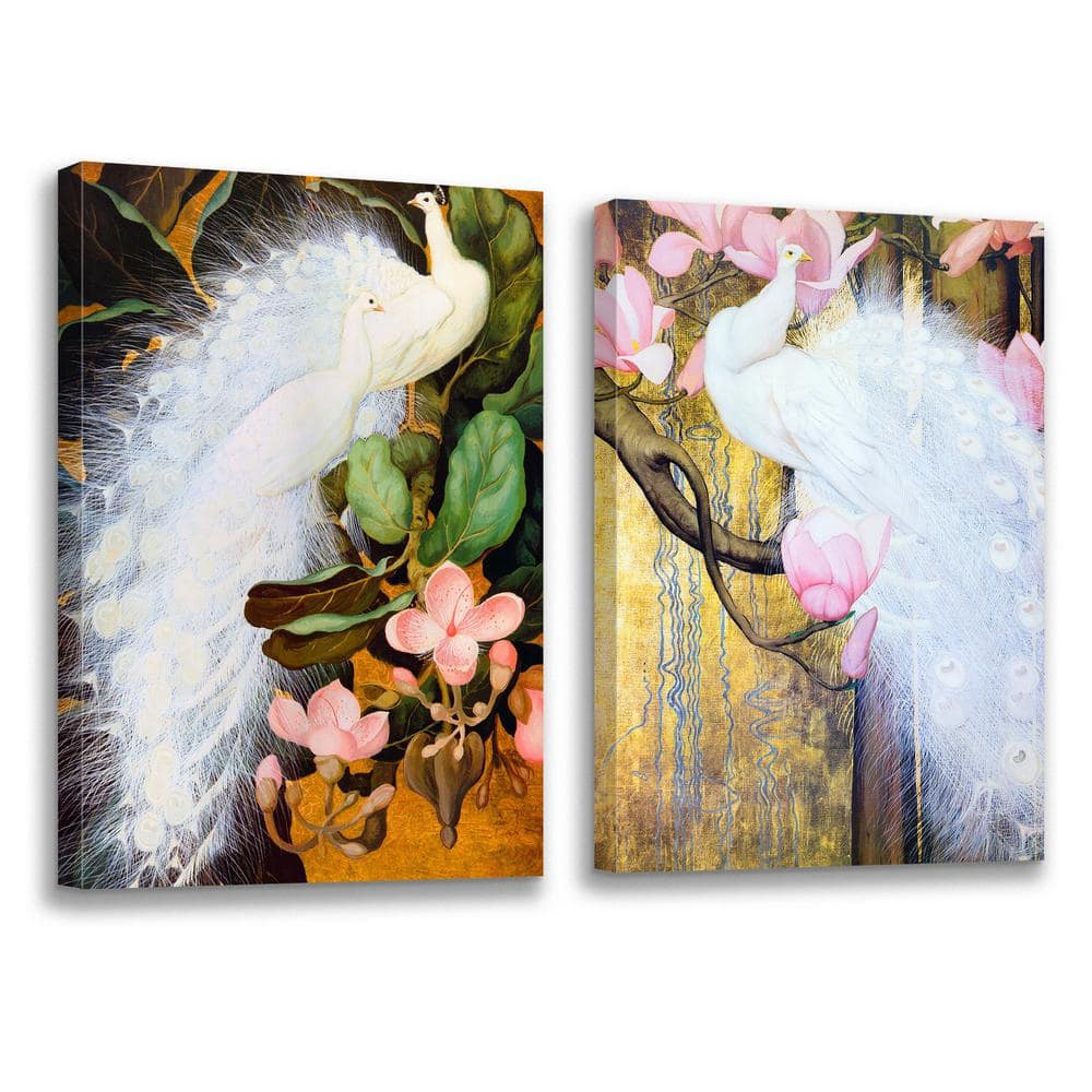 Hot seller 2 Pieces Framed Canvas Painting Animals Poster Art Print 3 in. x