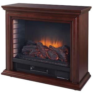 Sheridan 31 in. Mobile Electric Fireplace in Cherry
