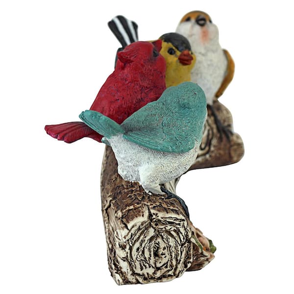 Full Color Polyresin Design Toscano Birdy Welcome Sign Garden Bird Statue 25.5 cm