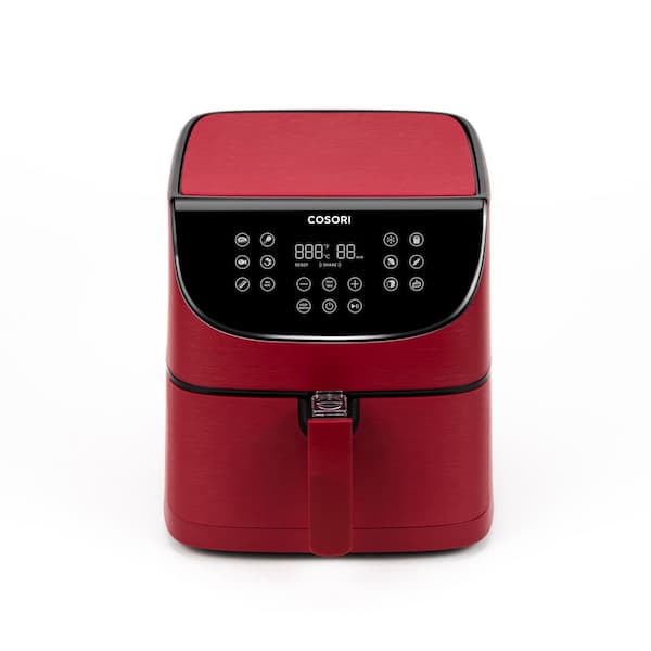 Cosori Premium 5.8 Qt. Red Air Fryer with Skewer Rack Set