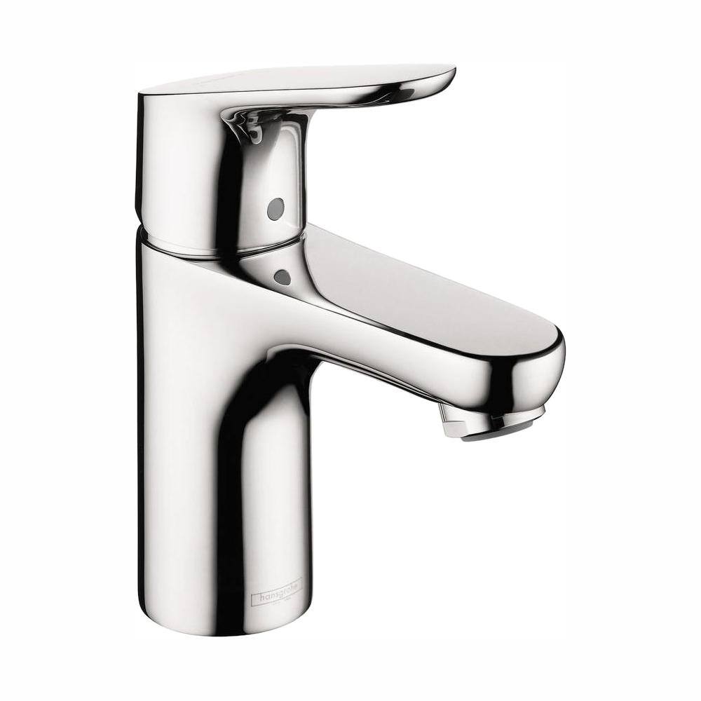 Hansgrohe Focus 100 Single Hole 1-Handle Low-Arc Bathroom Faucet in ...