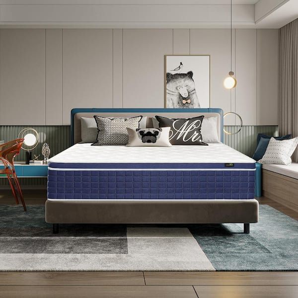 Hybrid Queen Medium Memory Foam 14 in. Bed-in-a-Box Mattress