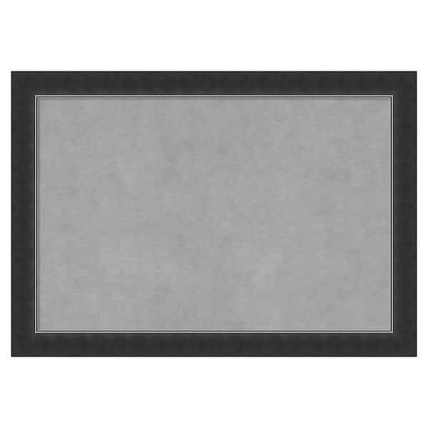 Amanti Art Corvino Black Narrow 27 in. x 19 in. Framed Magnetic Board